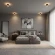 Crystal Lux CLT 085C WH 1400/591 Потолочный накладной LED светильник теплого света, белый матовый металл, белый матовый рассеиватель, технический минималистичный, свет вверх и вниз, 6+16Вт, 3000К 1360Лм CRI95 120° IP20 220V