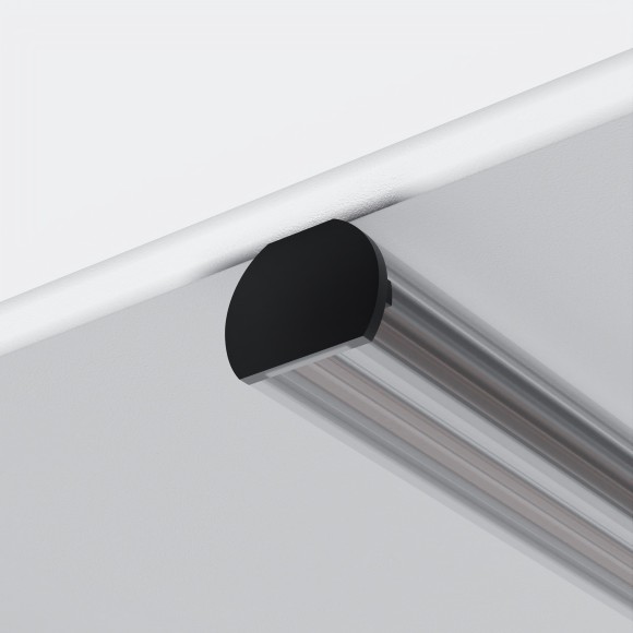 Комплект из 2 боковых заглушек для подвесного скругленного шинопровода Maytoni Exility TRAM034EC-R-41B