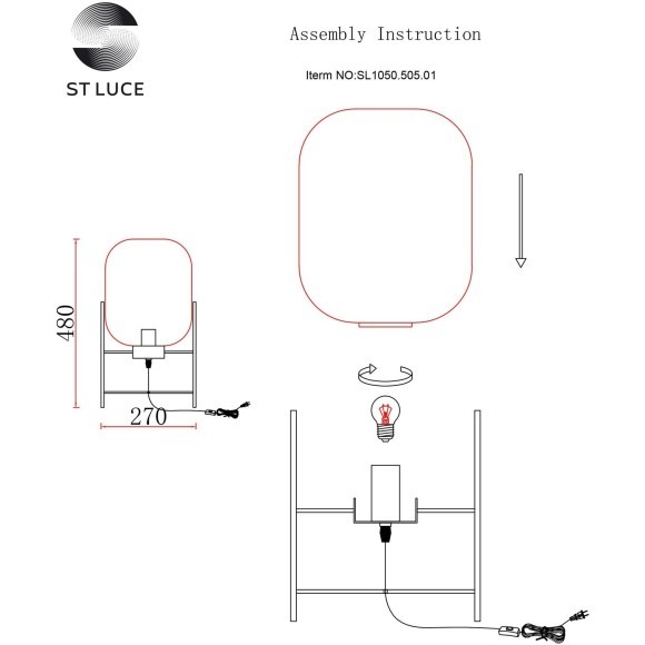 SL1050.505.01 Прикроватная лампа ST-Luce Черный/Коньячный E27 1*40W (из 2-х коробок) BURASCA SL1050.505.01 Прикроватная лампа ST-Luce Черный/Коньячный E27 1*40W (из 2-х коробок) BURASCA