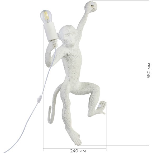 SLE115111-01 Светильник настенный Белый E27 1*60W TENATO