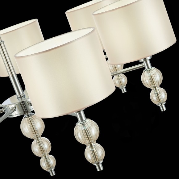 SLE105703-07 Светильник подвесной Хром/Светло-бежевый E14 7*40W RAMER SLE105703-07 Светильник подвесной Хром/Светло-бежевый E14 7*40W RAMER