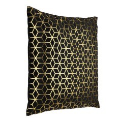 420078 Подушка декоративная SINGU, L450, B450, наволочка: 100% полиэстер, чёрный, золотистый наполнитель: 100% полиэстер 420078 Подушка декоративная SINGU, L450, B450, наволочка: 100% полиэстер, чёрный, золотистый наполнитель: 100% полиэстер