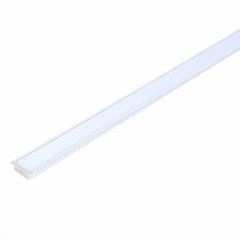 ST017.129.04 Встраиваемый алюминиевый анодированный профиль с рассеивателем (к-т: 2 загл.+ 4 креп. скобы) 