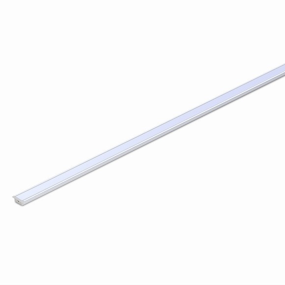 ST017.129.04 Встраиваемый алюминиевый анодированный профиль с рассеивателем (к-т: 2 загл.+ 4 креп. скобы) 