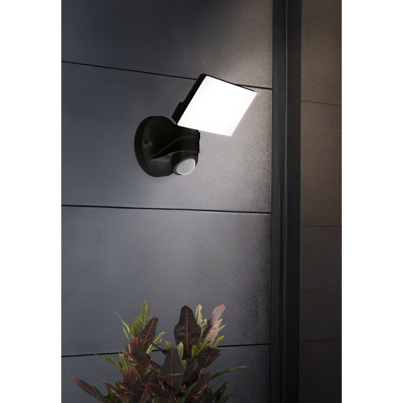 98178 EGLO PAGINO (Паджино) уличный настенный LED-прожектор с датчиками движения и освещенности, 11,5 Вт, 2200 лм, 5000 К, IP44, черный 98178 EGLO PAGINO (Паджино) уличный настенный LED-прожектор с датчиками движения и освещенности, 11,5 Вт, 2200 лм, 5000 К, IP44, черный