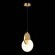 SL6107.213.01 Светильник подвесной ST-Luce Золотистый/Белый Золотистый LED 1*12W 3000K Eclisse