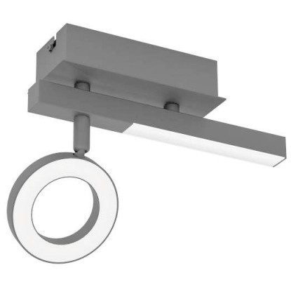 900513 Спот CARDILLIO 2, LED 1X3,2W, 400lm, LED 1X2,2W, 240lm, L225, B65, H165, сталь, черный/пластик, матовый