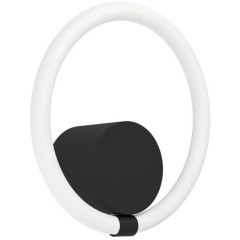 900564 Бра CARANACOA, LED 15W, 1500lm, L260, H260, A80, сталь, черный/пластик, белый