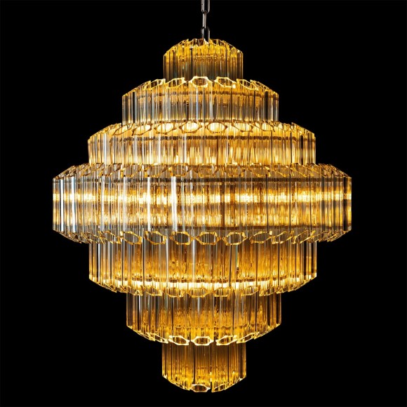 10579/800 Clear Loft It CELEBRATION Подвесная люстра, бронзовое металлическое основание, прозрачные стеклянные плафоны, 27 x E14, IP20