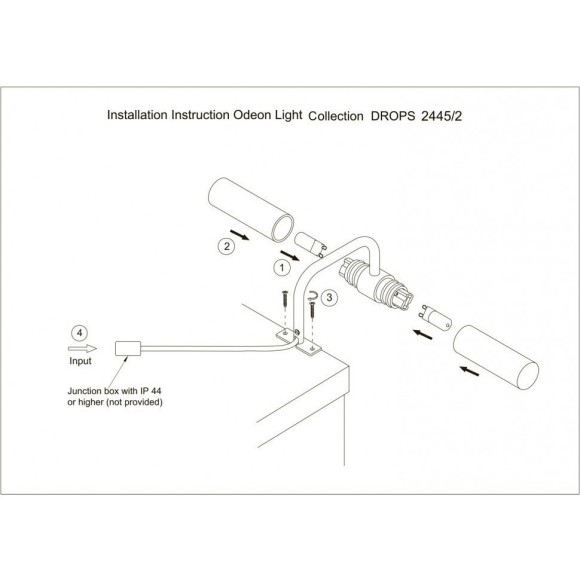 Настенный светильник влагозащищенный Izar 2445/2 Настенный светильник влагозащищенный Izar 2445/2