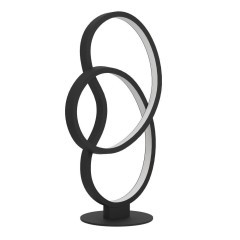 900951 Настольная лампа GIANELLA, 12W (LED), 3000K, 1100lm, L220, B130, H400, сталь, черный / пластик, белый