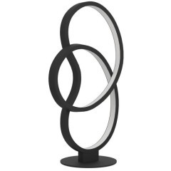 900951 Настольная лампа GIANELLA, 12W (LED), 3000K, 1100lm, L220, B130, H400, сталь, черный / пластик, белый