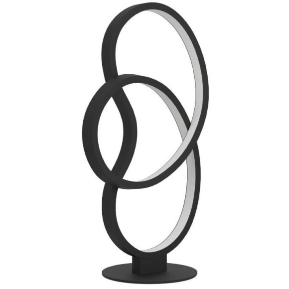 900951 Настольная лампа GIANELLA, 12W (LED), 3000K, 1100lm, L220, B130, H400, сталь, черный / пластик, белый