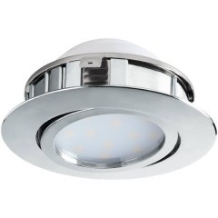 95855 Светодиодный встраиваемый светильник PINEDA регулир. и диммир., 1х6W(LED), Ø84, пластик, хром