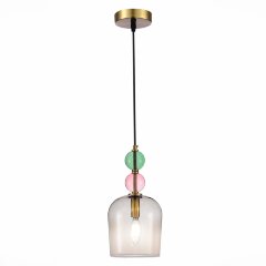 SL2000.223.01 Подвес ST-Luce Золотистый/Розовый E14 1*40W GEA SL2000.223.01 Подвес ST-Luce Золотистый/Розовый E14 1*40W GEA