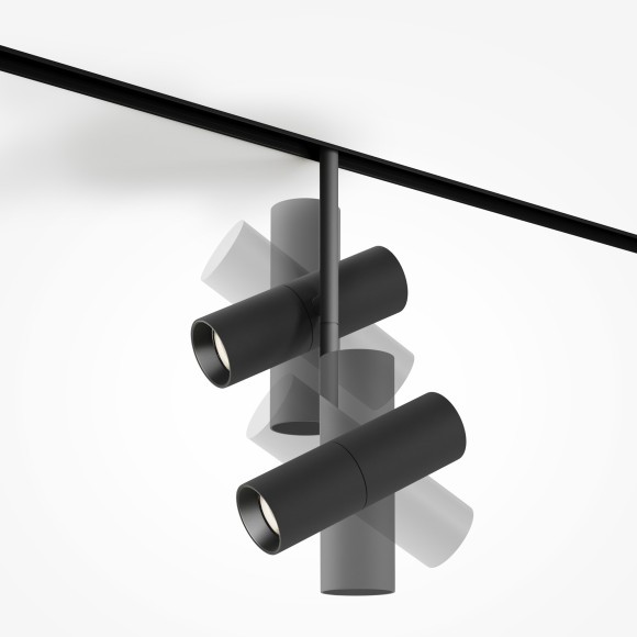 TR005-2-2X12W4K-B Трековый магнитный светодиодный светильник Maytoni Exility CRI90+ 4000К 1876Лм 36° 24Вт