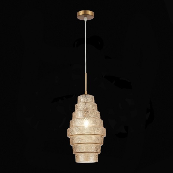 SL1001.203.01 Подвес ST-Luce Латунь/Коньячный E27 1*40W REXITE