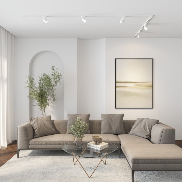 Однофазный двужильный светодиодный трековый светильник Denkirs DK6401-WH SOLID Ribe 3200К 630Лм CRI90+ 120° 5Вт Однофазный двужильный светодиодный трековый светильник Denkirs DK6401-WH SOLID Ribe 3200К 630Лм CRI90+ 120° 5Вт