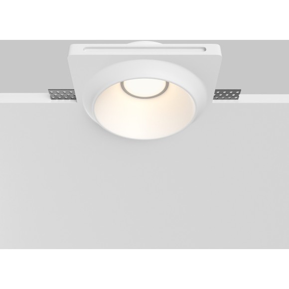 Встраиваемый светильник Maytoni Gyps Modern GU10 10Вт DL124-GU10-01-TRS-W