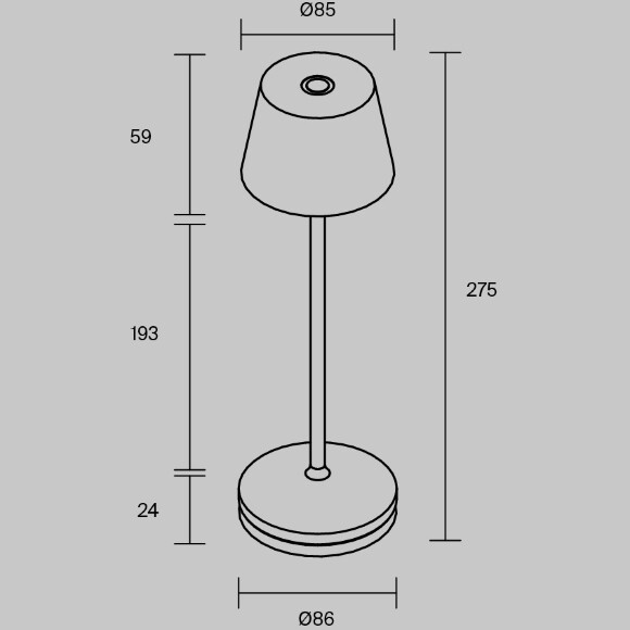 Maytoni Nook MOD494RL-L1BSK Настольный аккумуляторный переносной диммируемый влагозащищенный светодиодный светильник высотой 27 см, сенсорный, металл латунь, CCT перекл. цветности, LED 1Вт 2700;3000;4000K, 130Лм, IP20, 220В