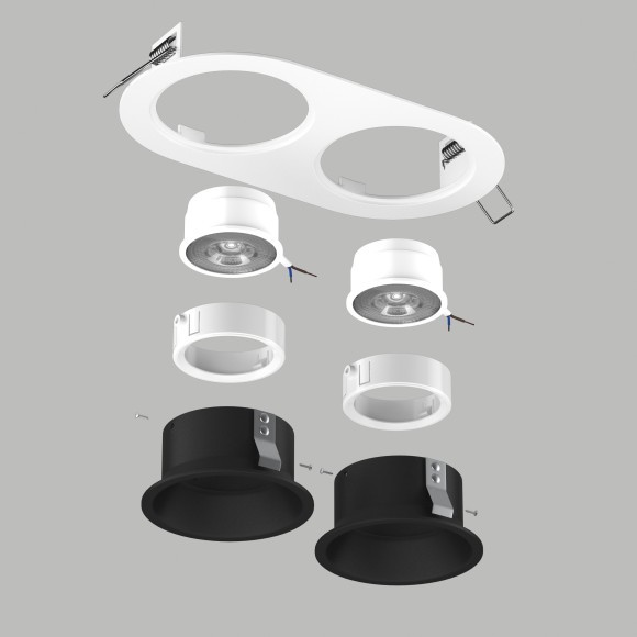 Встриваемый светильник Lightstar Domino IP20 GU5.3 220V D6560707WMOD