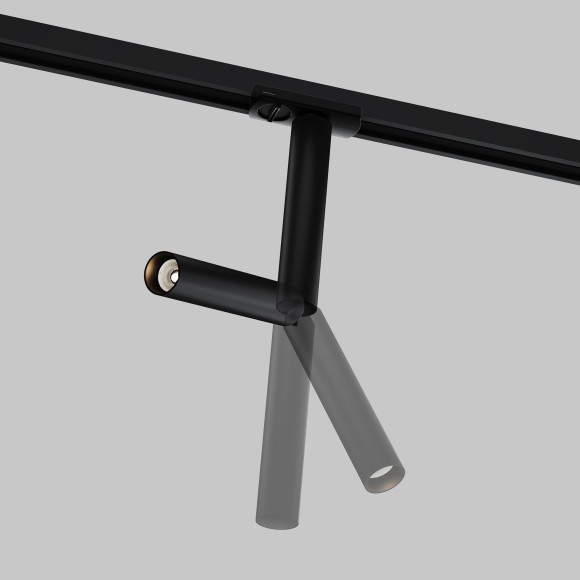 Однофазный двужильный светодиодный трековый светильник Maytoni Unity TR142-1-6W3K-B Focus Dual 3000К 400Лм CRI90+ 36° 6Вт