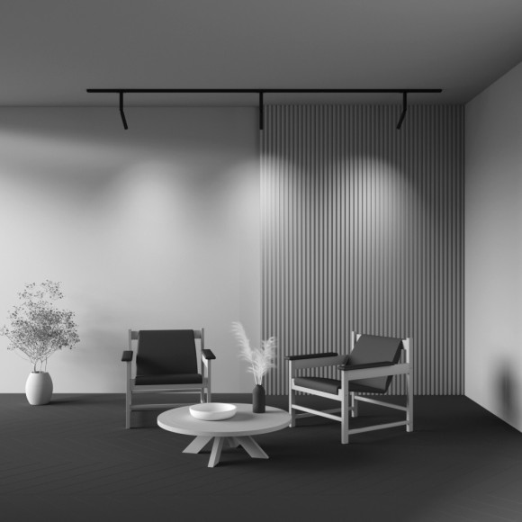 Однофазный двужильный светодиодный трековый светильник Maytoni Unity TR142-1-6W3K-B Focus Dual 3000К 400Лм CRI90+ 36° 6Вт