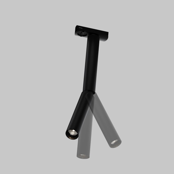 Однофазный двужильный светодиодный трековый светильник Maytoni Unity TR142-1-6W3K-B Focus Dual 3000К 400Лм CRI90+ 36° 6Вт