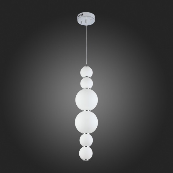 SL1583.103.01 Светильник подвесной ST-Luce Хром/Белый LED 1*24W 3000K NEPAZZO