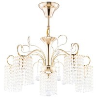 Подвесная люстра с хрусталем Leona FR1127-PL-05-G