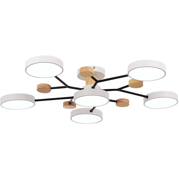 SLE6006-502-06 Светильник потолочный Белый/Белый LED 6*12W 3000K/4500K/6000K FAEMA