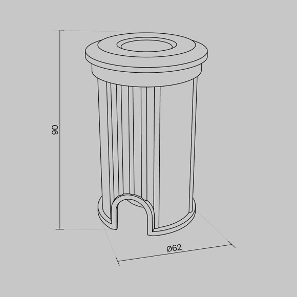 Встраиваемый светильник Outdoor O044DL-L1S3K3
