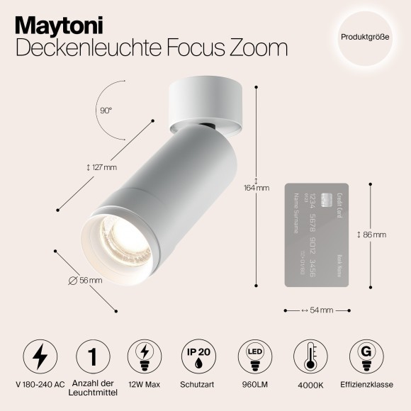 Потолочный светильник Technical C055CL-L12W4K-Z-W Потолочный светильник Technical C055CL-L12W4K-Z-W