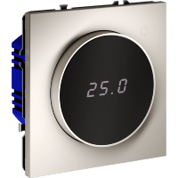 Терморегулятор электронный VOLTUM S70 с индикацией и датчиком, для теплого пола, (кашемир)