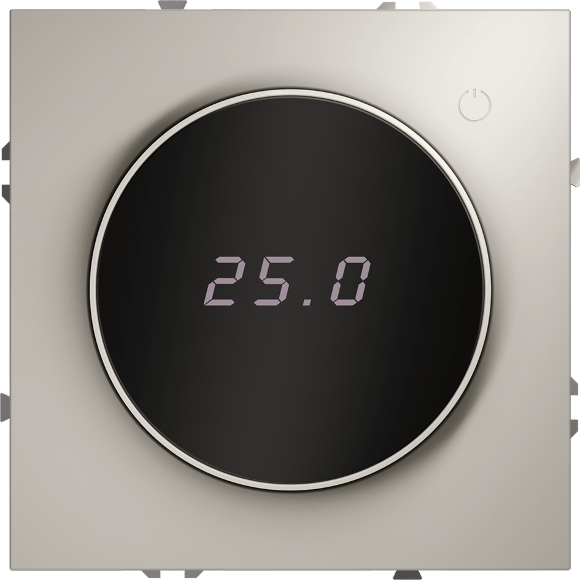 Терморегулятор электронный VOLTUM S70 с индикацией и датчиком, для теплого пола, (кашемир)