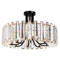 Люстра хрустальная Arte Lamp A1028PL-8BK Amber под лампы 8xE14 40W