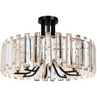 Люстра хрустальная Arte Lamp A1028PL-8BK Amber под лампы 8xE14 40W