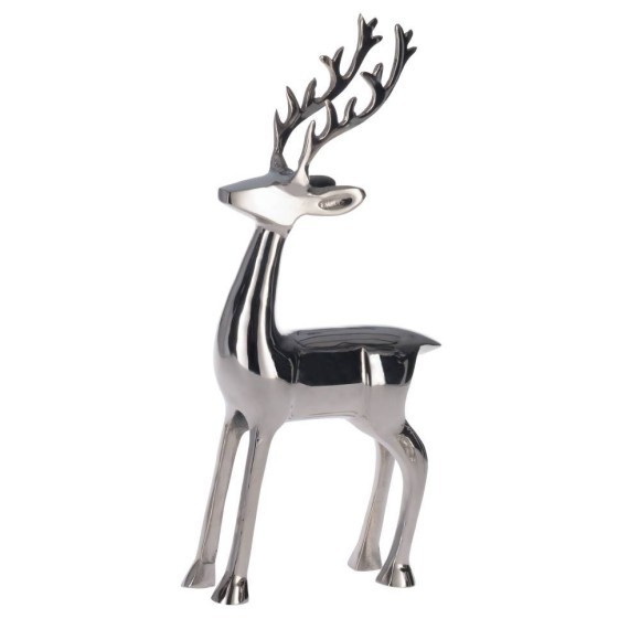 427127 BALIGUIAN Статуэтка декоративная Олень L170 B55 H367 алюминий хром