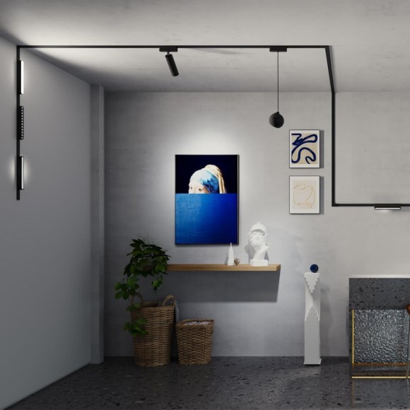 359099 Трековый магнитный светодиодный светильник Novotech SMAL 48V CRI90+ 4000К 960Лм 24° 12W