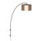 390407 SAGANTO Торшер напольный сенсорный диммируемый с выключателем, 1xE27, 40W, сталь/пластик, черный/коричневый/медь
