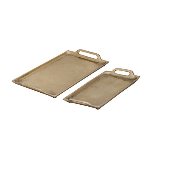 427315 ISESAKI Поднос золотой алюминий L310 B310 H25 комплект 2шт. 427315 ISESAKI Поднос золотой алюминий L310 B310 H25 комплект 2шт.