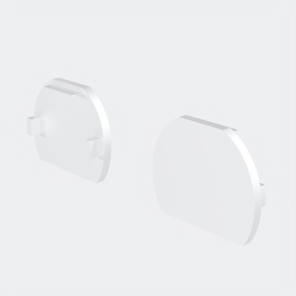 Комплект из 2 боковых заглушек для подвесного скругленного шинопровода Maytoni Exility TRAM034EC-R-41W