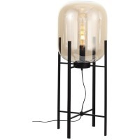 SL1050.515.01 Торшер ST-Luce Черный/Коньячный E27 1*40W (из 2-х коробок) BURASCA