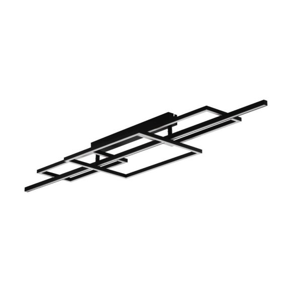 390282 EGLO PUEBLA Потолочный светодиодный диммируемый светильник 34.5Вт 5100Лм 3000К L1500 сталь/пластик черный/белый