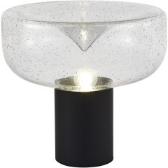 SL6014.424.01 Прикроватная лампа ST-Luce Черный/С пузырьками воздуха E27 1*40W RIPPLE