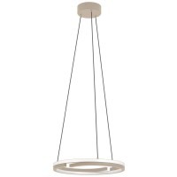 901824 Светодиодный подвес с регулировкой цветовой температуры MEZZOMONTE, 40W(LED), 2700-6500K, 3200lm, алюминий, сталь, песочный, белый