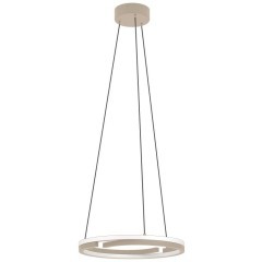 901824 Светодиодный подвес с регулировкой цветовой температуры MEZZOMONTE, 40W(LED), 2700-6500K, 3200lm, алюминий, сталь, песочный, белый