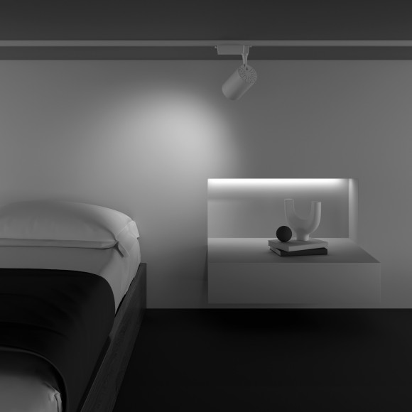 Однофазный двужильный светодиодный трековый светильник Maytoni Unity TR003-1-26W3K-W-W Vuoro 3000К 2690Лм CRI90+ 60° 26Вт