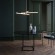 Люстра на штанге Maytoni MOD106CL-L40G3K Axis светодиодная 3xLED 40W