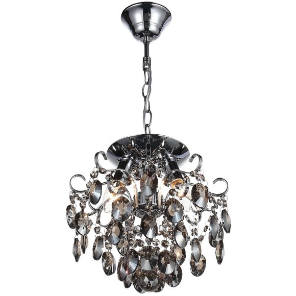 SL846.102.03 Люстра подвесная ST-Luce Темный хром/Тонированный черный E14 3*40W ORECCHINI